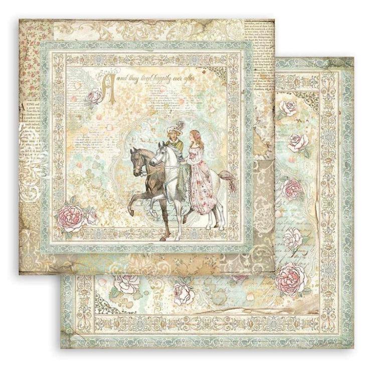 Stamperia 8x8 Paper Pad Sleeping Beauty #SBBS38