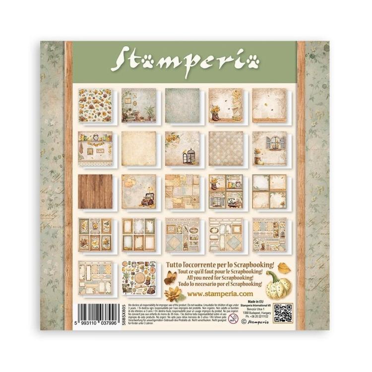 SBBSXB05 Stamperia Golden Harmony MAXI 8x8 Paper Pad