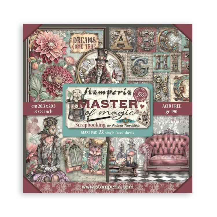 SBBSXB09 Stamperia Master of Magic MAXI 8x8 Paper Pad