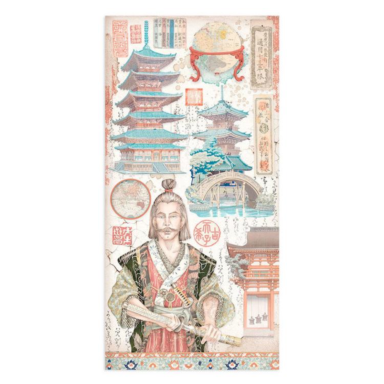 Stamperia Collectable 15x30cm Sir Vagabond in Japan #12