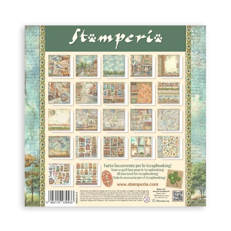 SBBXLB19 Stamperia Art of Travelling 12x12 MAXI Paper Pad