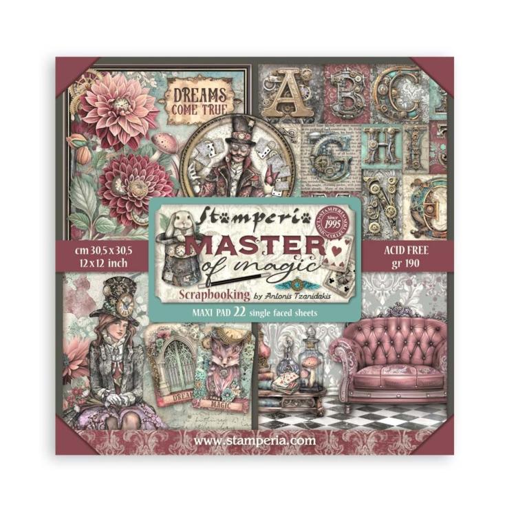 SBBXLB21 Stamperia Master of Magic 12x12 MAXI Paper Pad