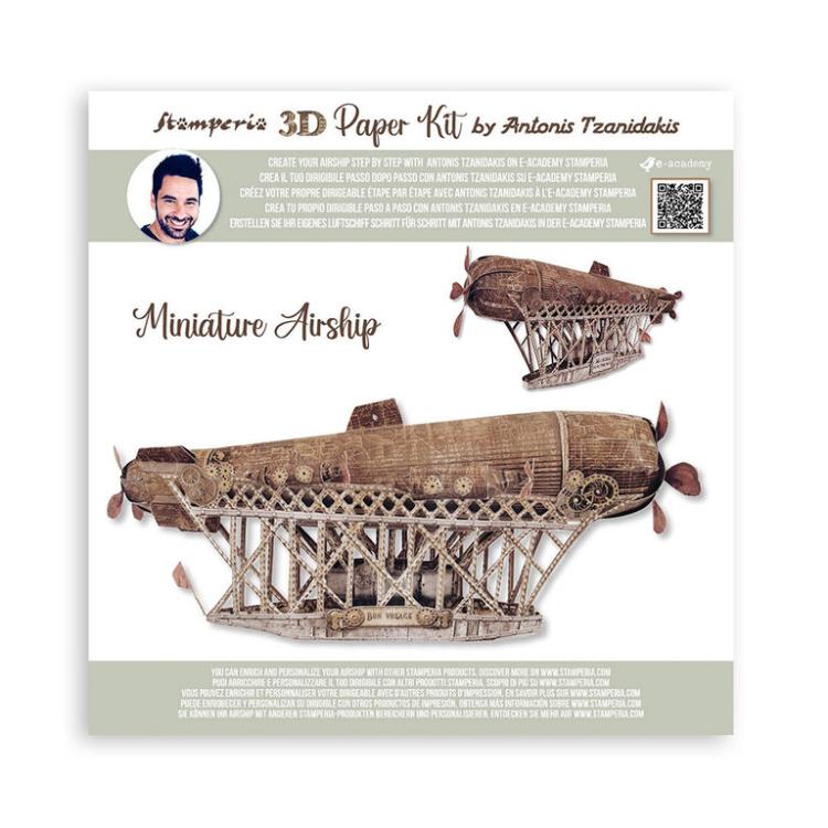 Stamperia 3D Paper Kit Sir Vagabond Aviator SBPOP13