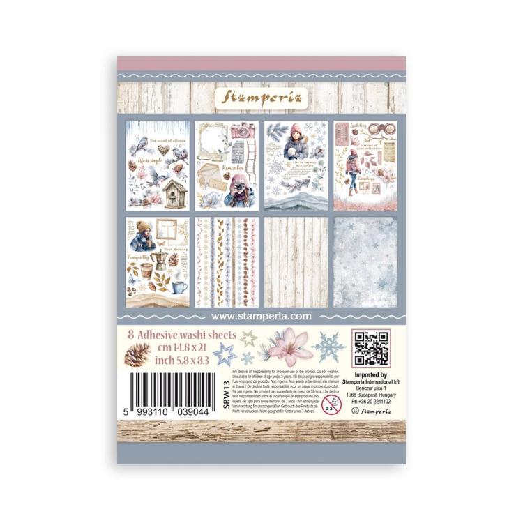 SBW13 Stamperia Dewdrops A5 Washi Pad (8pcs)