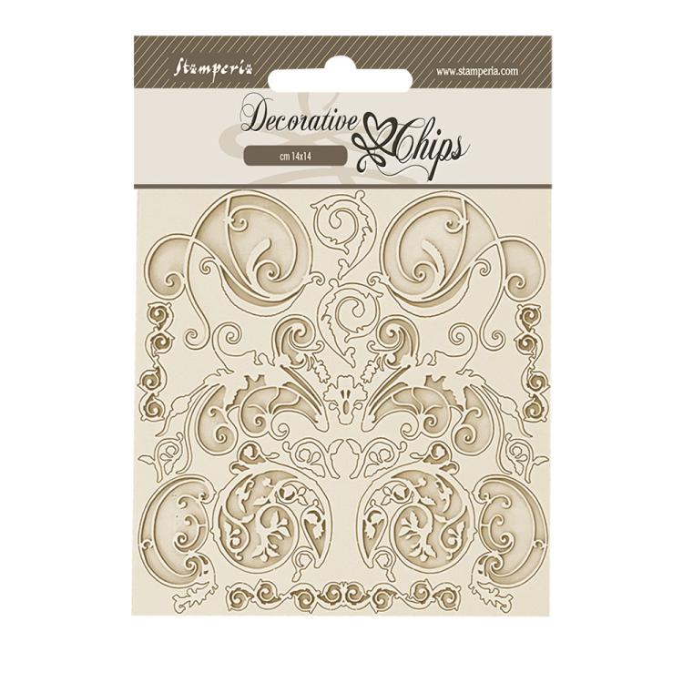 SCB207 Stamperia Sir Vagabond in Fantasy World Decorative Chips Ornaments