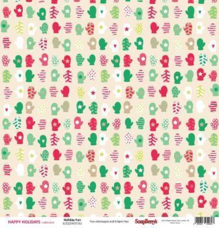 ScrapBerry´s 12x12 Scrapbooking Paper Pad Happy Holidays