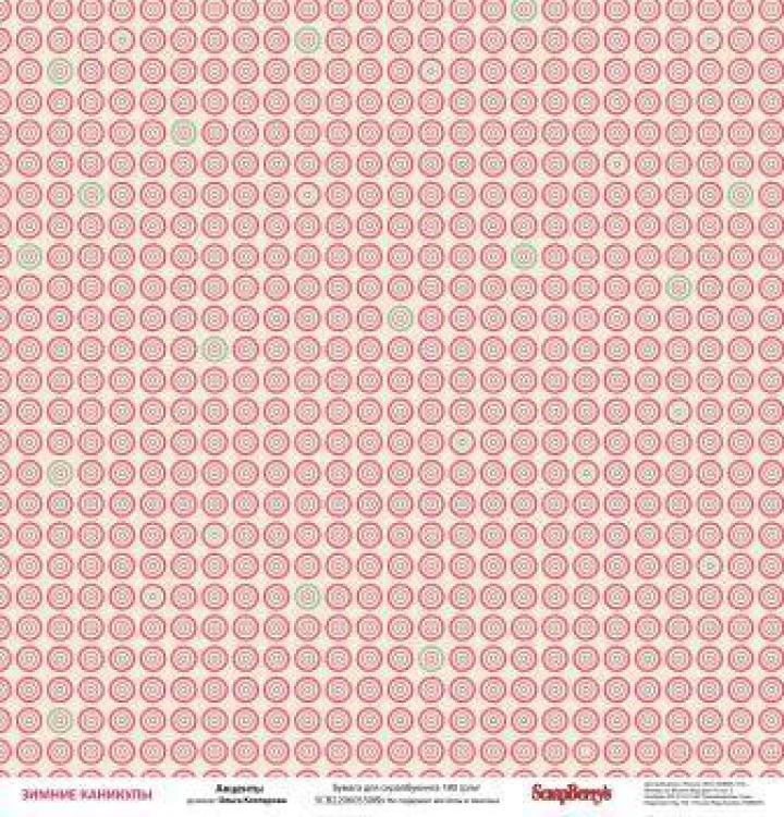 ScrapBerry´s 12x12 Scrapbooking Paper Pad Happy Holidays