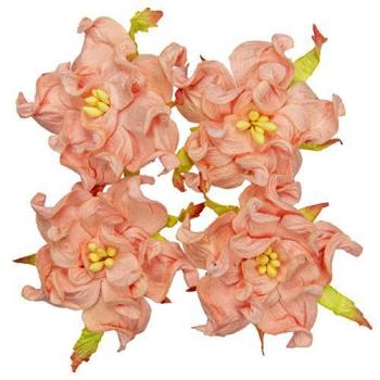 Mulberry Flowers Gardenia 5 cm Salmon