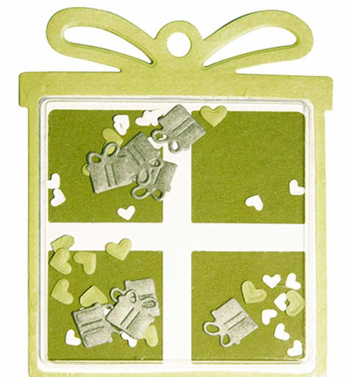 SL Cutting Die Christmas Gift Shaker #252