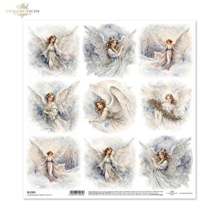 SL1591 ITD Collection Winter Angels 12x12 Sheet