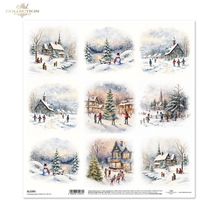 SL1593 ITD Collection Winter Views 12x12 Sheet