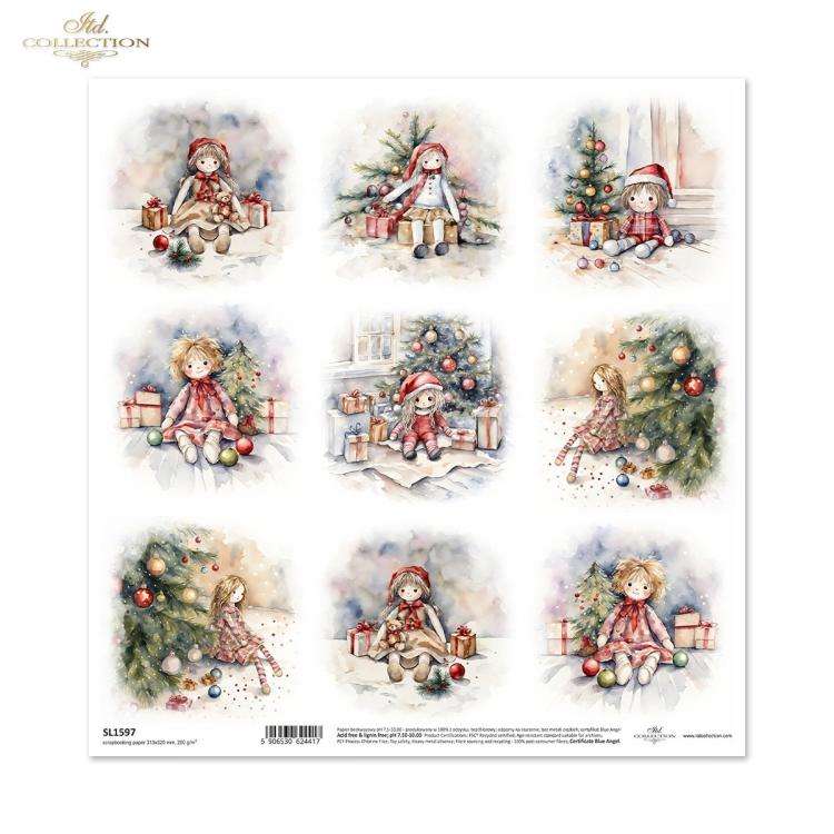 SL1597 ITD Collection Winter Toys 12x12 Sheet