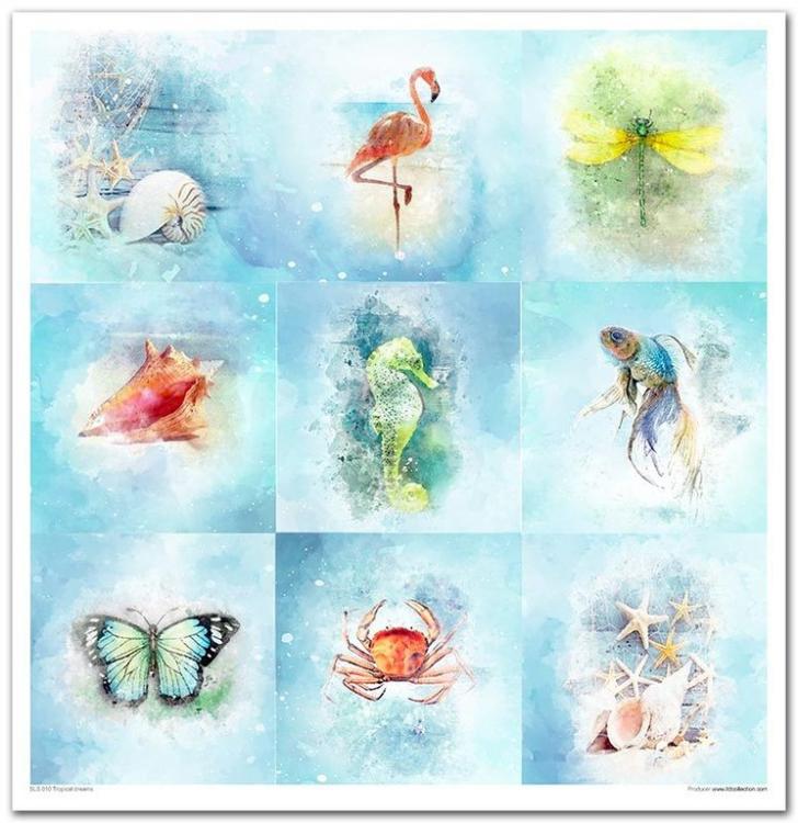 ITD Collection 12x12 Paper Pad Tropical Dreams