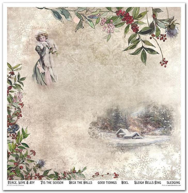 ITD Collection 12x12 Paper Pad Victorian Christmas #037