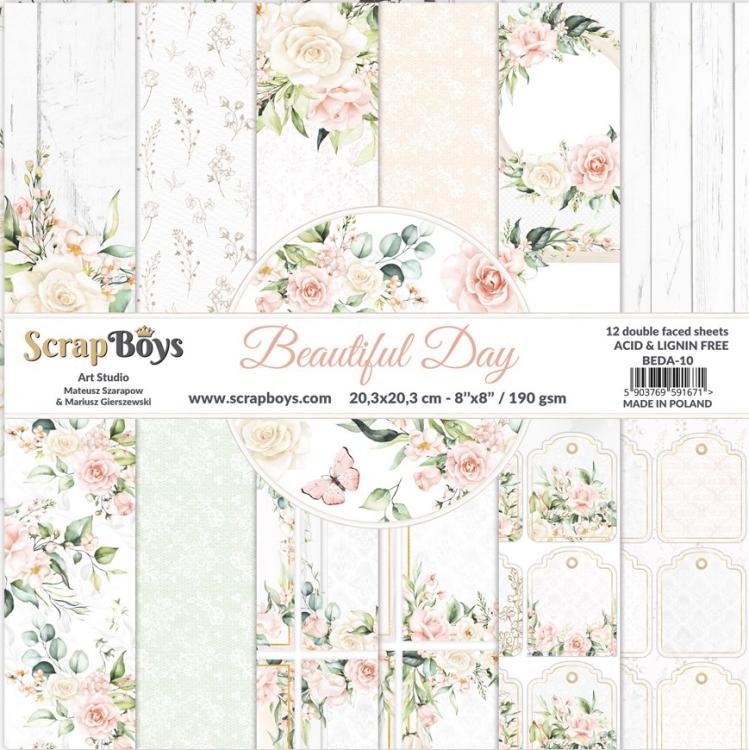 ScrapBoys 8x8 Paper Pack Beautiful Day