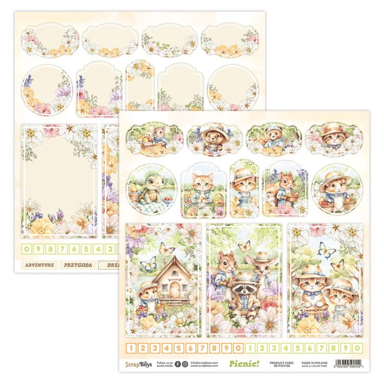 ScrapBoys Picnic! 12x12 Paper Sheet 06