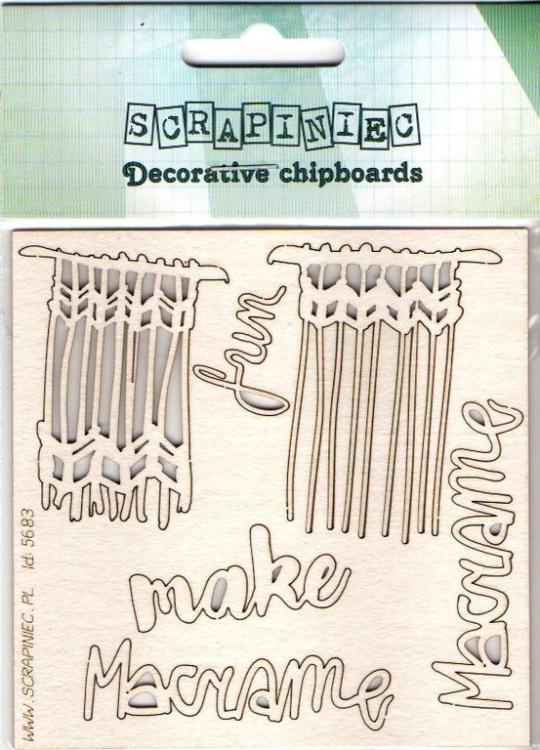 Scrapiniec Chipboard Makrama 05