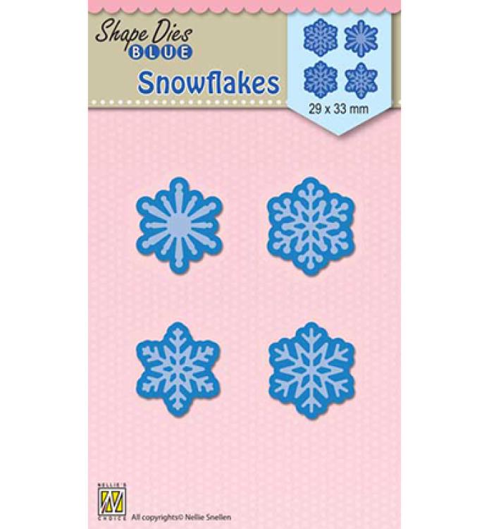 Shape Dies Blue 4 Snowflakes #SDB059