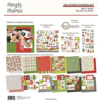 Simple Stories 12x12 Collector´s Essential Kit Make It Merry