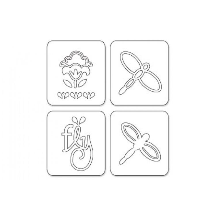 Sizzix Sizzlits 4PK Die Dragonfly Set