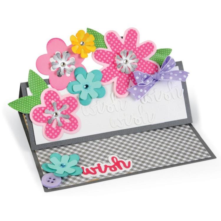 Sizzix Thinlits Die Set 11PK Flower Layers & Leaf