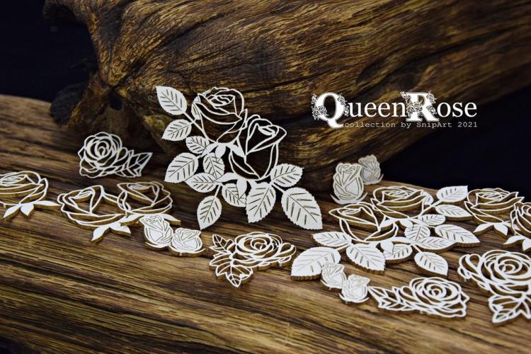 SnipArt Chipboard Openwork Roses #34921