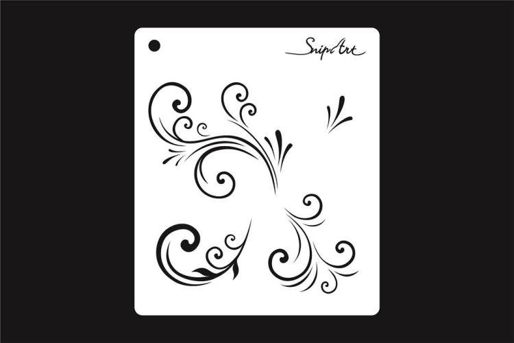 SnipArt Stencil Floral Ornaments #38200