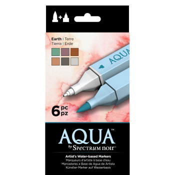 SALE Spectrum Aqua Markers 6 Stk Earth