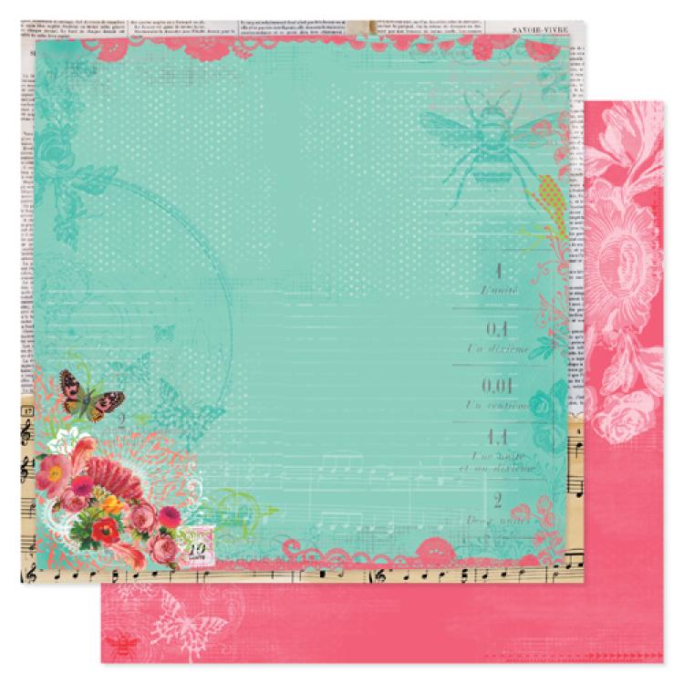 SALE 12x12 Inch Assorted Pack Pink Paislee 12er Set