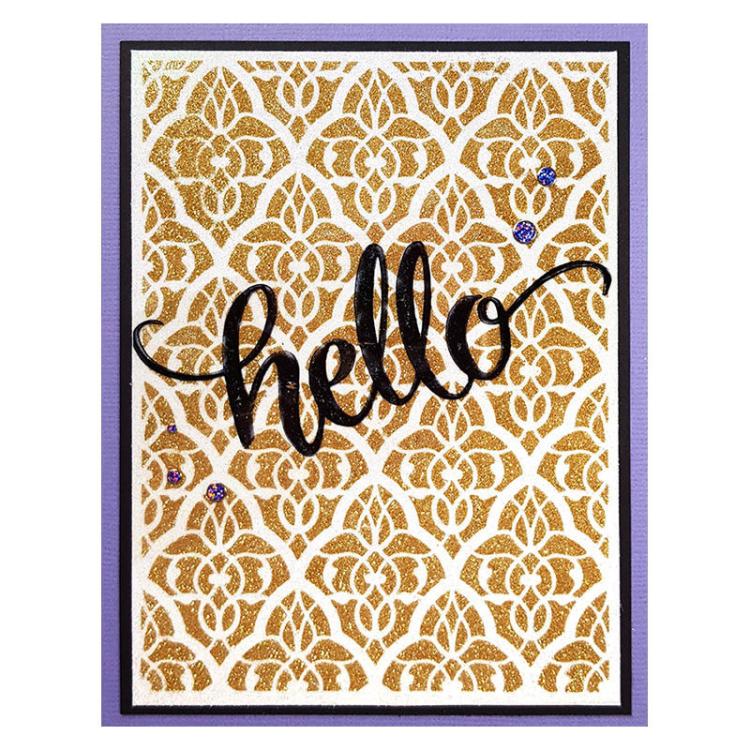 Stampendous Cling Stamp Big Brush Hello #CRN266