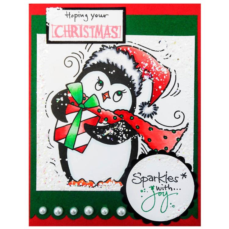 Stampendous Cling Stempel - Penpattern Penguin