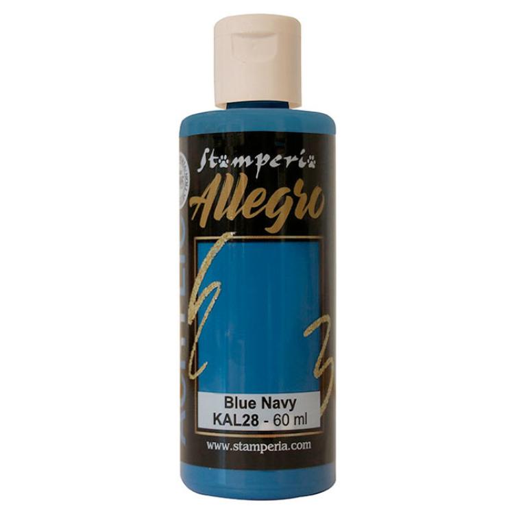 KAL28 Stamperia Allegro Acrylic Paint Blue Navy