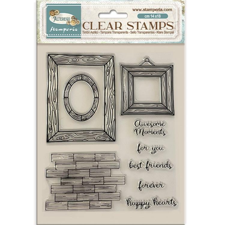 Stamperia Alterego Clear Stamps Frames #WTK203