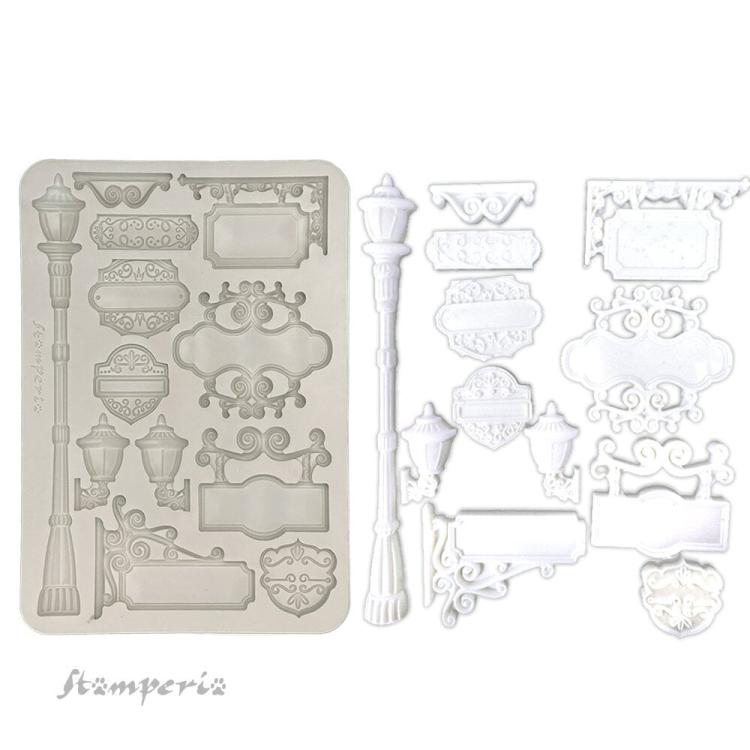 Stamperia Art of Travelling A5 Silicone Mould Plates KACMA551