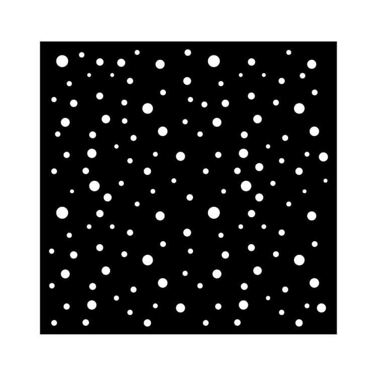 Stamperia Classic Christmas Thick Stencil 18x18cm Dots KSTDQ111