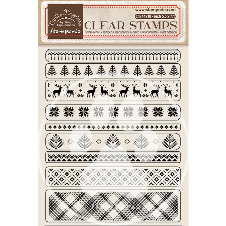 Stamperia Clear Stamp Christmas Borders #WTK177