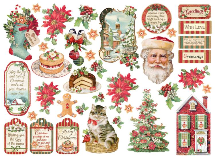 Stamperia Die cuts Classic Christmas DFLDC44