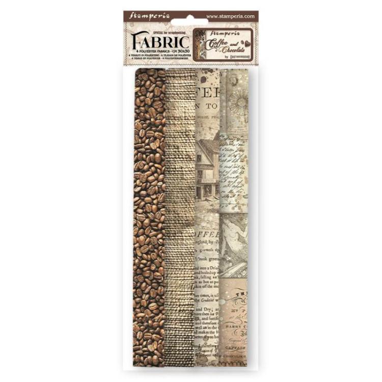 Stamperia Fabric Sheets Coffee and Chocolate SBPLT19