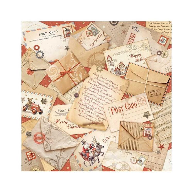 Stamperia Gear up for Christmas Fabric Sheets SBPLT32