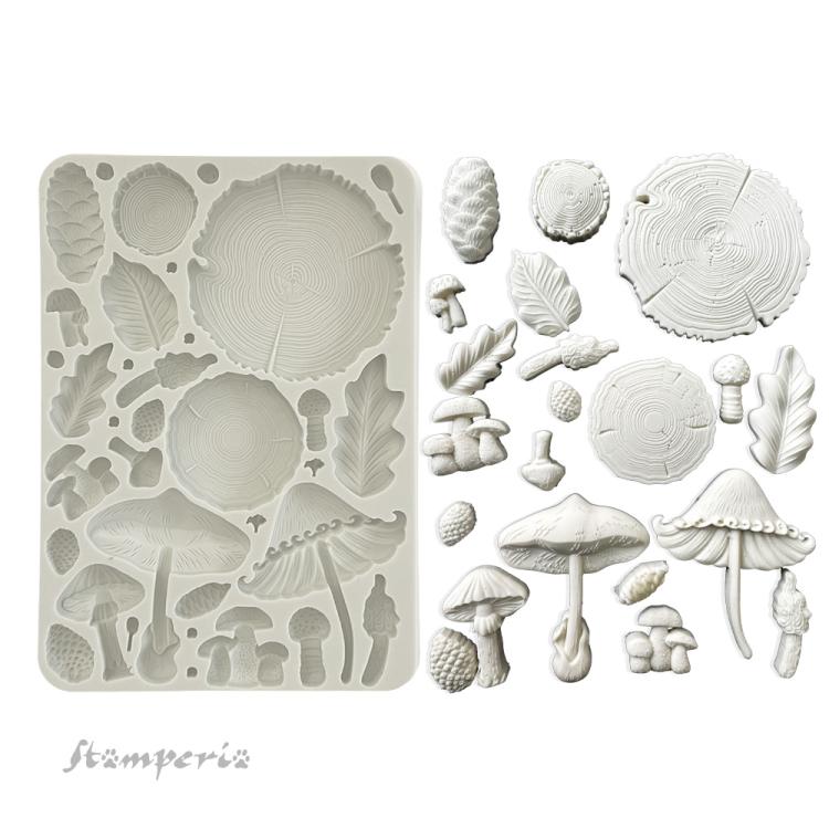 Stamperia Golden Harmony A5 Silicone Mould Wood KACMA536