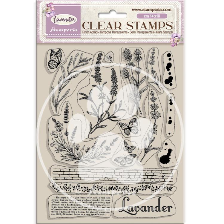 Stamperia Lavender Clear Stamps #WTK195