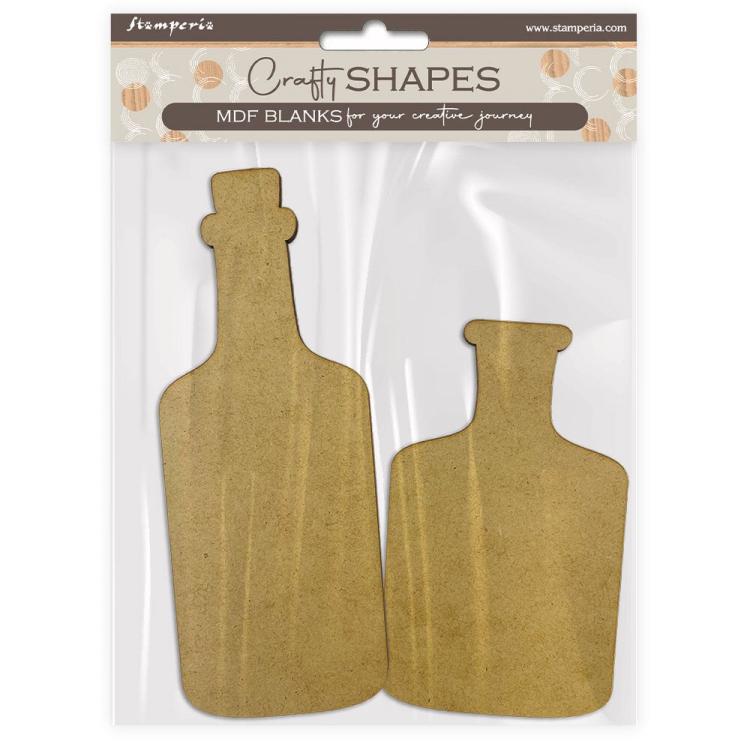 Stamperia MDF Crafty Shapes Blanks Bottles KLSM03