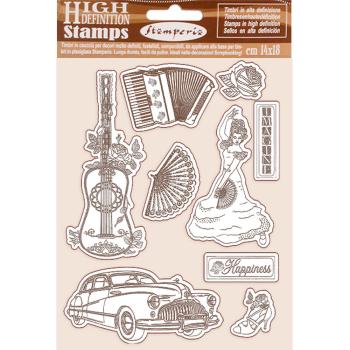 Stamperia Rubber Stamp Desire Elements #WTKCC215