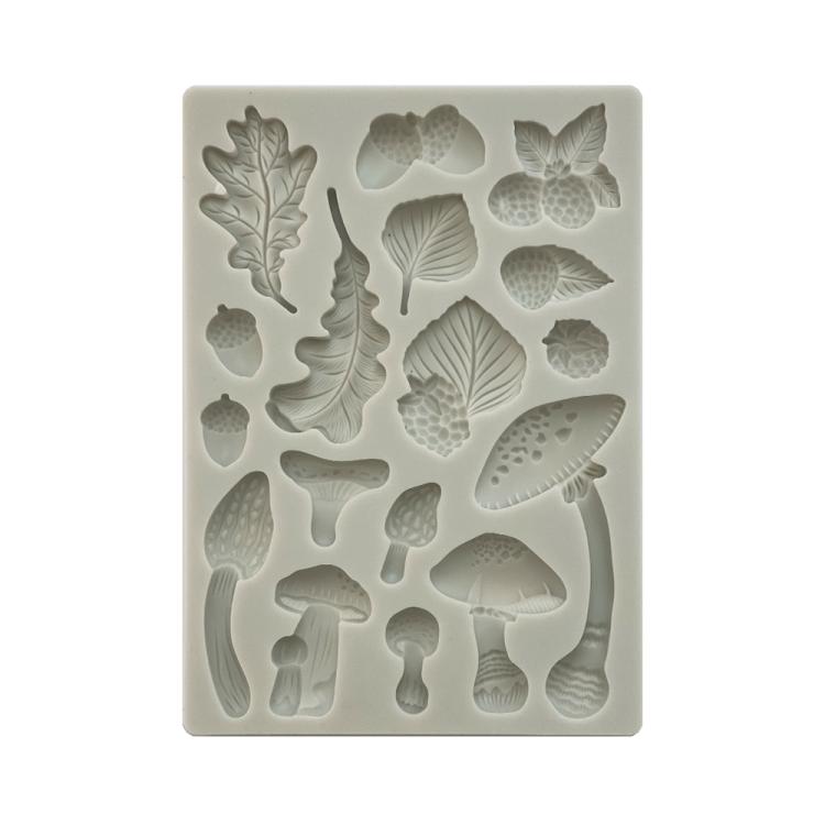 Stamperia Woodland A5 Silicone Mould Mushrooms KACMA502