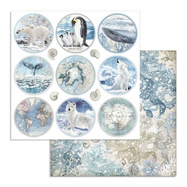 Stamperia 12x12 Paper Set Arctic Rounds #SBB734