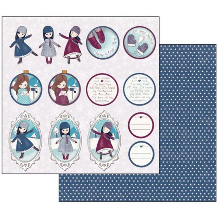 Stamperia 12x12 Paper Set Emma & Camille