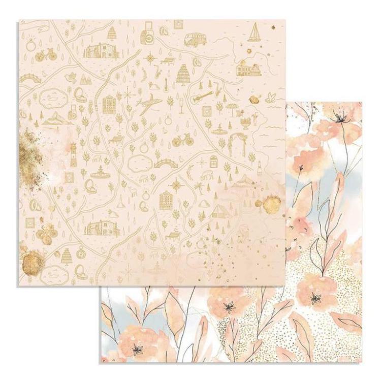 Stamperia 12x12 Paper Set Watercolor Flowers #SBB725