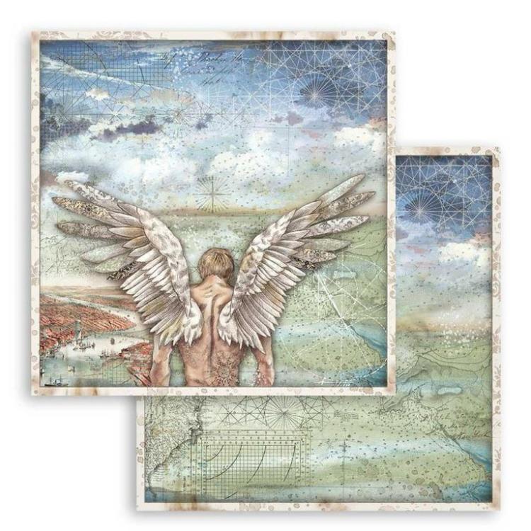 Stamperia 12x12 Paper Set Wings #SBB749