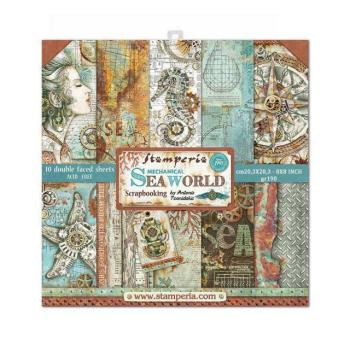 Stamperia 8x8 Paper Pad Mechanical Sea World #SBBS13