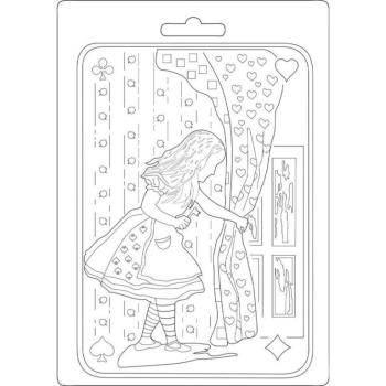 Stamperia A5 Soft Modelling Mould Alice #543